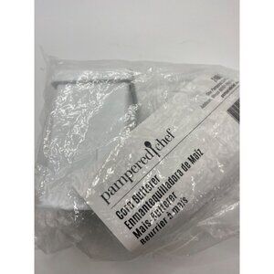 Pampered Chef Corn Butterer White Plastic Kitchen Tool For Smooth Butter Applica